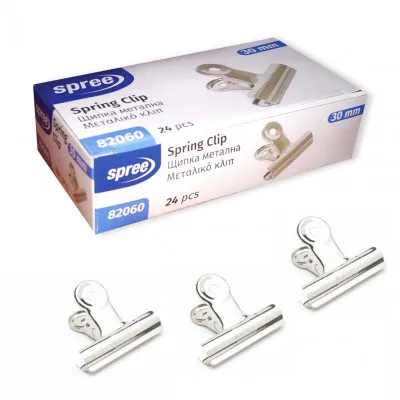 CLIPS ΠΙΑΣΤΡΑ ΜΕΤΑΛΙΚΑ 30mm