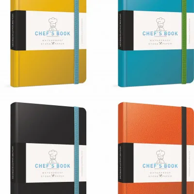CHEF'S BOOK ΒΙΒΛΙΟΔΕΤΗΜΕΝΟ ΤΕΤΡΑΔΙΟ ME ΛΑΣΤΙΧΟ 13χ21 120 ΦΥΛΛΩΝ