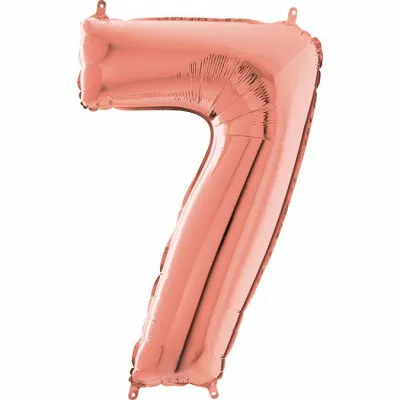ROSE GOLD FOIL ΜΠΑΛΟΝΙ Νο  7     96cm