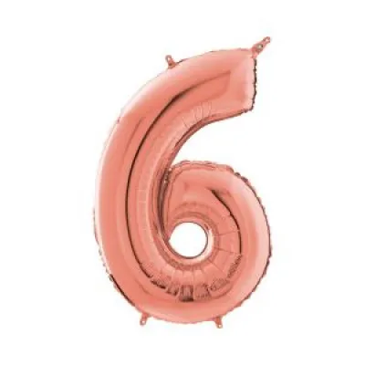 ROSE GOLD FOIL ΜΠΑΛΟΝΙ Νο 6    96cm