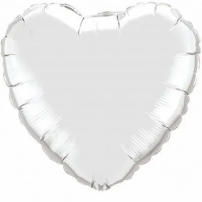 SILVER ΚΑΡΔΙΑ FOIL ΜΠΑΛΟΝΙ   46cm