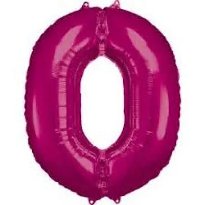 HOT PINK FOIL ΜΠΑΛΟΝΙ Νο 0   96cm