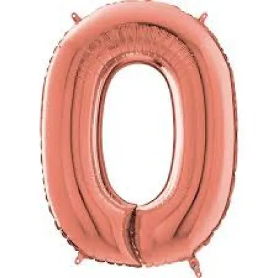 ROSE GOLD FOIL ΜΠΑΛΟΝΙ Νο  0     96cm
