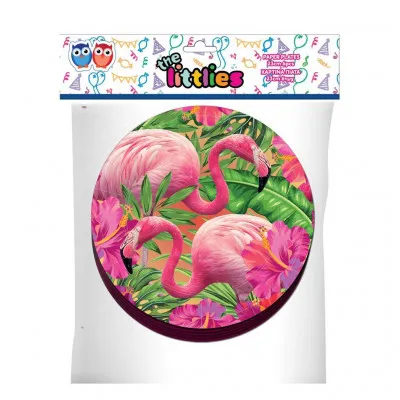 ΠΙΑΤΑ ΧΑΡΤΙΝΑ 23ΕΚ 6ΤΕΜ THE LITTLIES FLAMINGO