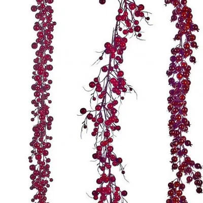 ΧΡΙΣΤΟΥΓΕΝΝΙΑΤΙΚΗ ΓΙΡΛΑΝΤΑ ΜΕ ΚΟΚΚΙΝΑ BERIES 135CM