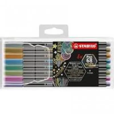 ΜΑΡΚΑΔΟΙΡΟΙ STABILO 68 metallic SET/8 ΤΕΜΑΧΙΑ