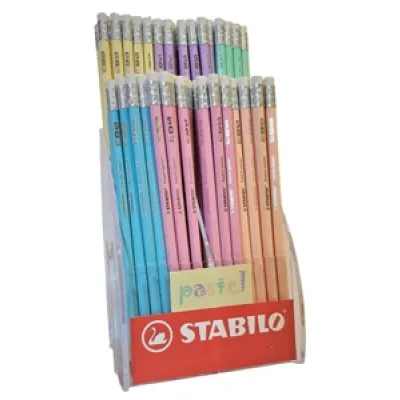 ΜΟΛΥΒΙ  STABILO 4908 PASTEL ΜΕ ΓΟΜΑ
