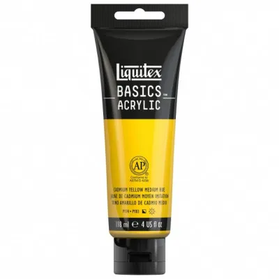 Liquitex 118 ml Basics 830 Cadmium Yellow Medium Hue