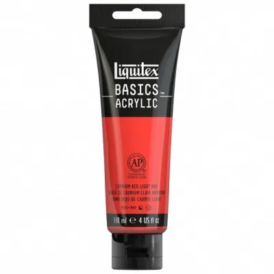 Liquitex 118 ml Basics 510 Lt  Cad Red Light Hue