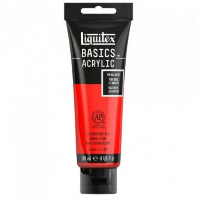 Liquitex 118 ml Basics 983 Fluorescent Red