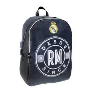 ΤΣΑΝΤΑ ΠΛΑΤΗΣ 32X15X45 3ΘΗΚΕΣ REAL MADRID ΜΑΥΡΗ