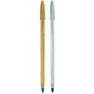 ΣΤΥΛΟ BIC CRISTAL SHINE GOLD Μ ΜΠΛΕ 1.0mm