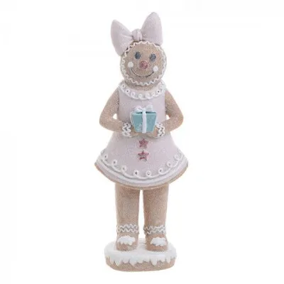 GINGERBREAD WOMAN POLYSERIN 10X7X25