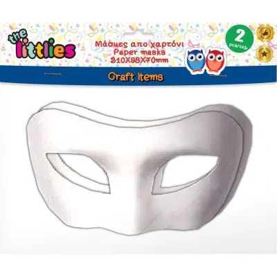 ΜΑΣΚΑ ΠΡΟΣΩΠΟΥ ΧΕΙΡΟΤΕΧΝΙΑΣ THE LITTLIES ΧΑΡΤΙΝΗ 210X98X70MM 2 ΤΜΧ.