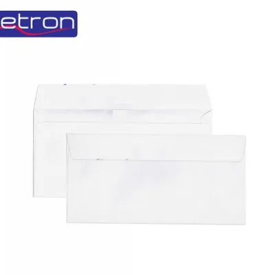 METRON ΦΑΚΕΛΟΙ 11.4x23cm 90gr ΛΕΥΚΟΙ ΚΑΡΡΕ ΑΥΤΟΚΟΛΛΗΤΟ 500Τ.