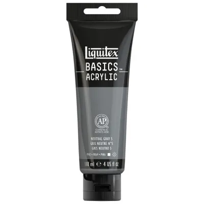 Liquitex Basics 118ml Acrylic 599 Neutral Gray No.5