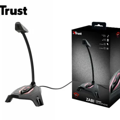 TRUST GAMING ΜΙΚΡΟΦΩΝΟ USB ΜΕ ΦΩΤΙΣΜΟ LED GXT 215 ZABI ΜΑΥΡΟ