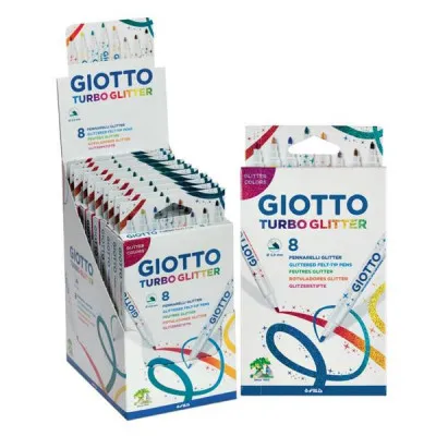 ΜΑΡΚΑΔΟΡΟΙ TURBO GLITTER 8 ΤΕΜ GIOTTO