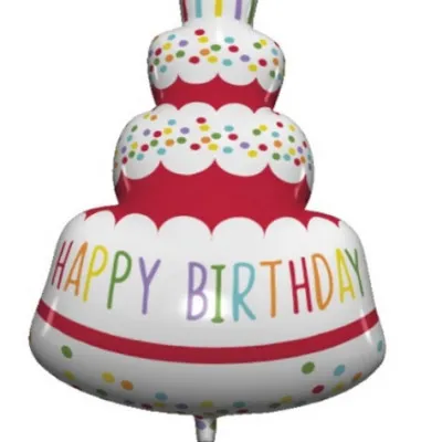 SUPERSIZED HAPPY BIRTHDAY CAKE FOIL ΜΠΑΛΟΝΙ  96cm