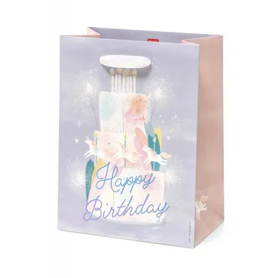 LEG GB0585 GIFT BAG - MEDIUM - UNICORN CAKE