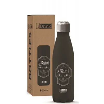 ΠΑΓΟΥΡΙ i DRINK ID0039 THERM BOTTLE 500ml BLACK LABEL