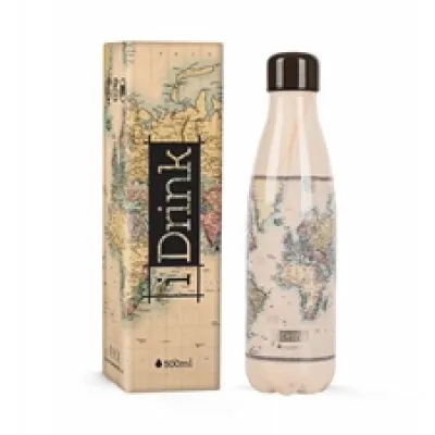 ΠΑΓΟΥΡΙ i DRINK ID0047 THERMAL BOTTLE 500ml ROAD TRIP