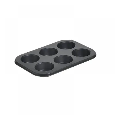 ΦΟΡΜΑ ΨΗΣΙΜΑΤΟΣ ΓΙΑ 6 MUFFIN ΜΕΤΑΛ. ΓΚΡΙ 27Χ19Χ3