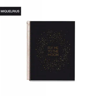 MIQ ΤΕΤΡΑΔΙΟ ΡΙΓΕ ΣΠ.120Φ Α4 70ΓΡ GOLDEN BLACK GALAXY