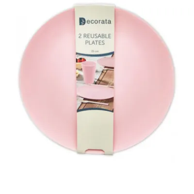 ΠΙΑΤΑ ΠΛΑΣΤΙΚΑ PINK PP ΠΟΛΛΑΠΛΩΝ ΧΡΗΣΕΩΝ DECORATA 25εκ. 2ΤΜ