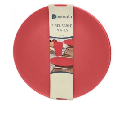 ΠΙΑΤΑ RED ΡΡ ΠΟΛΛΑΠΛΩΝ ΧΡΗΣΕΩΝ DECORATA 25cm 2ΤΜX