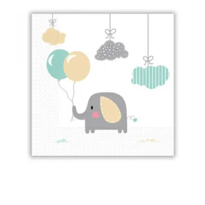 ΧΑΡΤ/ΤΕΣ ELEPHANT BABY DECORATA 2Φ 33Χ33 20ΤΜΧ