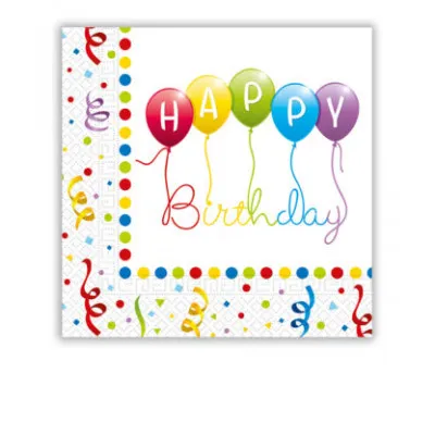 ΧΑΡΤ/ΤΕΣ HAPPY BIRTHDAY STREAMERS 2Φ 33Χ33 20ΤΜΧ