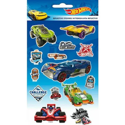 GIM STICKER REFLECTIVE HOT WHEELS