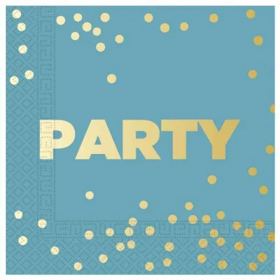 ΧΑΡΤ/ΤΕΣ PARTY PREMIUM HOT STAMP DECORATA 3Φ 33Χ33 16ΤΜΧ