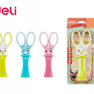 DELI ΨΑΛΙΔΙ ΠΑΙΔΙΚΟ SOFT GRIP 5 2/5'' 13.7cm RABBIT E6065 ΑΣΣΟΡΤΙ