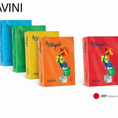 FAVINI ΧΑΡΤΙ Α4 160γρ ΚΟΚΚΙΝΟ 250Φ