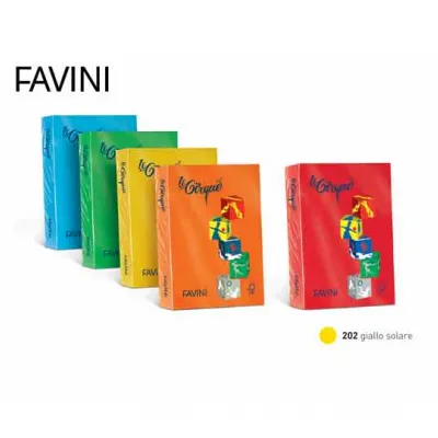 FAVINI ΧΑΡΤΙ Α4 80γρ ΚΙΤΡΙΝΟ ΚΑΝΑΡΙΝΙ 500Φ