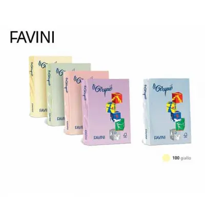 FAVINI ΧΑΡΤΙ Α4 160γρ ΚΙΤΡΙΝΟ ΠΑΣΤΕΛ 250Φ