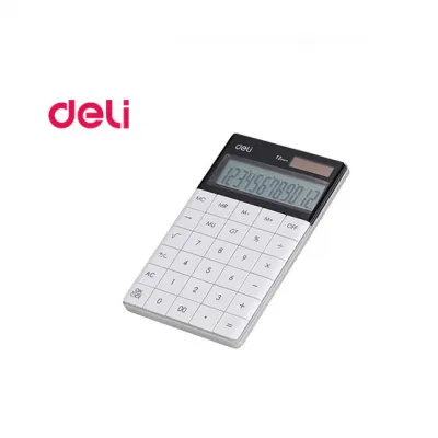 DELI ΑΡΙΘΜΟΜΗΧΑΝΗ 12 ΨΗΦΙΩΝ 16.53χ10.32χ1.47εκ ΛΕΥΚΟ