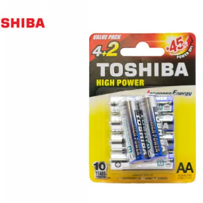 TOSHIBA ΜΠΑΤΑΡΙΕΣ LR 06 (AA) ALKALINE 4T