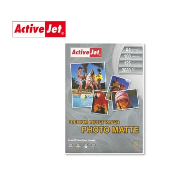ACTIVE JET ΧΑΡΤΙ ΦΩΤΟΓΡΑΦΙΚΟ Α4 125gr ΜΑΤ 100Φ. AP4-125M100