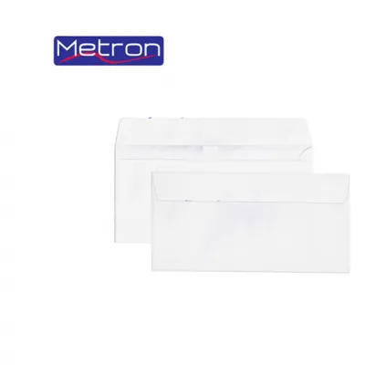 METRON ΦΑΚΕΛΟΙ 16.2Χ23 90ΓΡ ΛΕΥΚΟΙ ΚΑΡΡΕ ΑΥΤΟΚΟΛΛΗΤΟΙ 500 ΤΕΜΑΧΙΑ