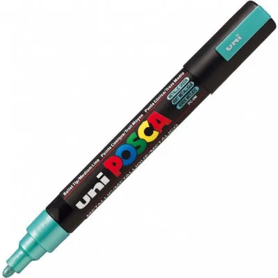 ΜΑΡΚΑΔΟΡΟΙ UNI POSCA PC-5M MEDIUM METALLIC GREEN