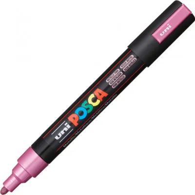 ΜΑΡΚΑΔΟΡΟΙ UNI POSCA PC-5M MEDIUM METALLIC PINK