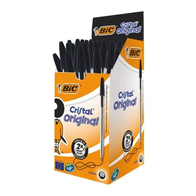 ΣΤΥΛΟ BIC CRISTAL ORIGINAL M ΜΑΥΡΟ 1,0mm 40+10 ΔΩΡΟ