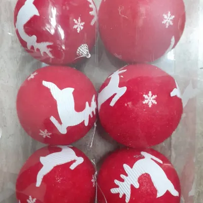 ΚΟΚΚΙΝΗ ΜΠΑΛΑ 10CM 2 ΣΧ. ΑΣΣ. X'MAS - ΤΑΡΑΝΔΑΚΙ