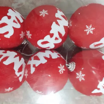ΚΟΚΚΙΝΗ ΜΠΑΛΑ 8CM 2 ΣΧ. ΑΣΣ. X'MAS - ΤΑΡΑΝΔΑΚΙ