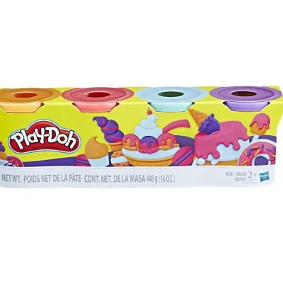 HASBRO PLAY-DOH SWEET COLOR TUBS (PACK OF 4) (E4869)