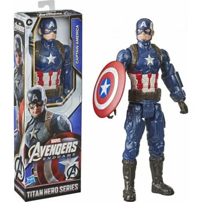HASBRO MARVEL AVENGERS END GAME: ΤΙΤΑΝ HERO SERIES - CAPTAIN AMERICA FIGURE (F1342)