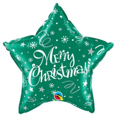 ΜΠΑΛΟΝΙ FOIL 20 STAR MERRY CHRISTMAS